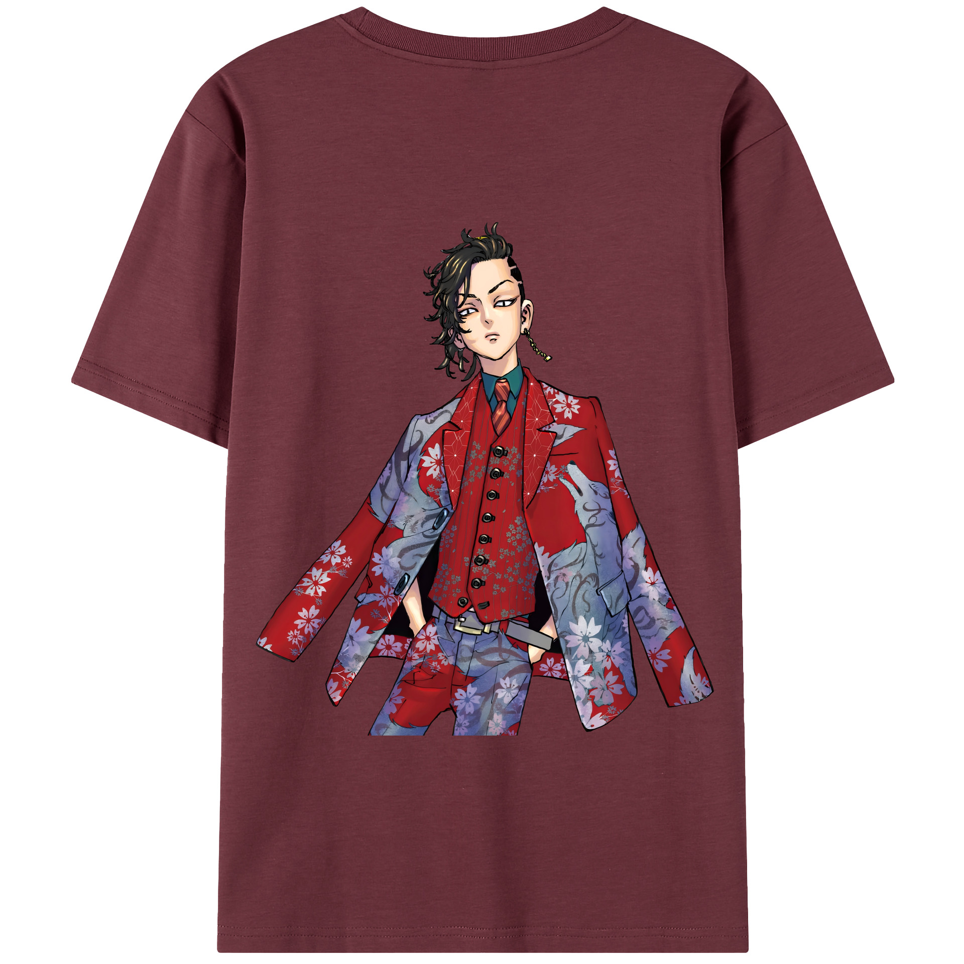 （画像用） 東京リベンジャーズ Tokyo Revengers 綿100％半袖Tシャツ（背面プリント）